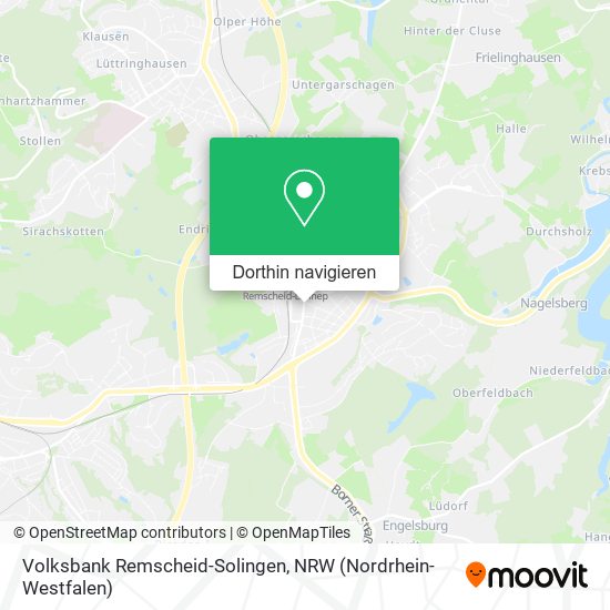 Volksbank Remscheid-Solingen Karte