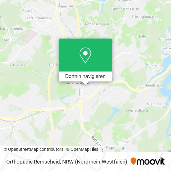 Orthopädie Remscheid Karte