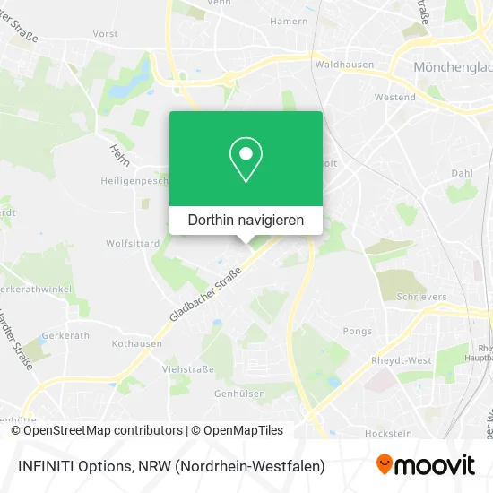 INFINITI Options Karte