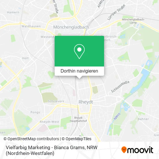 Vielfarbig Marketing - Bianca Grams Karte