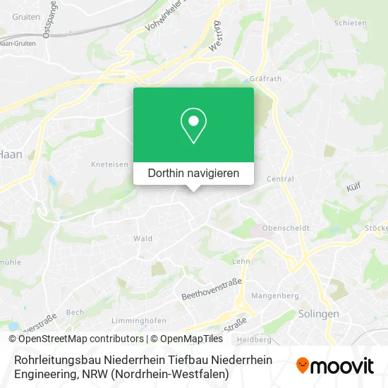 Rohrleitungsbau Niederrhein Tiefbau Niederrhein Engineering Karte