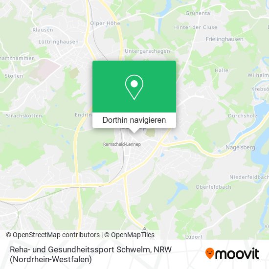 Reha- und Gesundheitssport Schwelm Karte