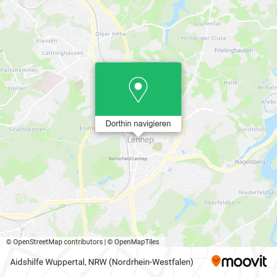 Aidshilfe Wuppertal Karte