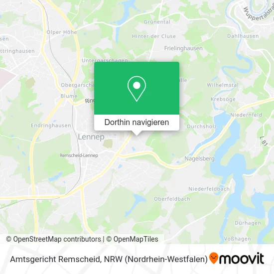 Amtsgericht Remscheid Karte