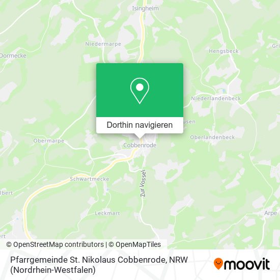 Pfarrgemeinde St. Nikolaus Cobbenrode Karte