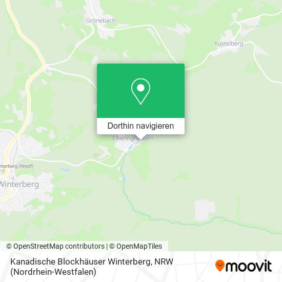 Kanadische Blockhäuser Winterberg Karte