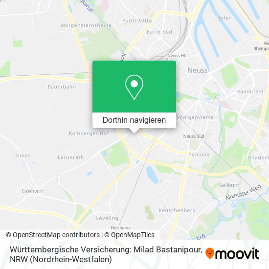 Württembergische Versicherung: Milad Bastanipour Karte