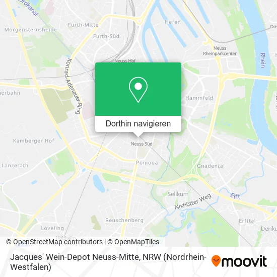 Jacques' Wein-Depot Neuss-Mitte Karte