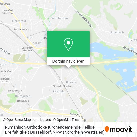 Rumänisch-Orthodoxe Kirchengemeinde Heilige Dreifaltigkeit Düsseldorf Karte