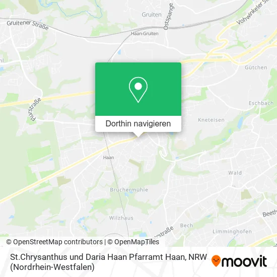 St.Chrysanthus und Daria Haan Pfarramt Haan Karte