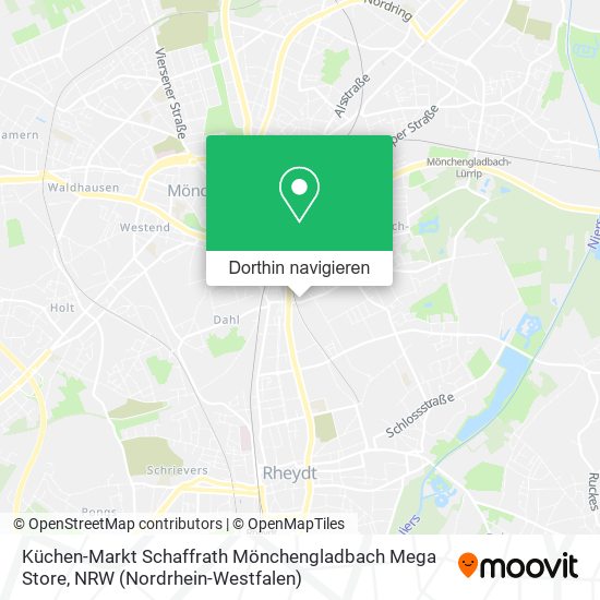 Küchen-Markt Schaffrath Mönchengladbach Mega Store Karte