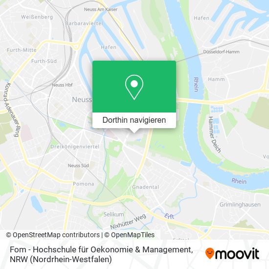 Fom - Hochschule für Oekonomie & Management Karte