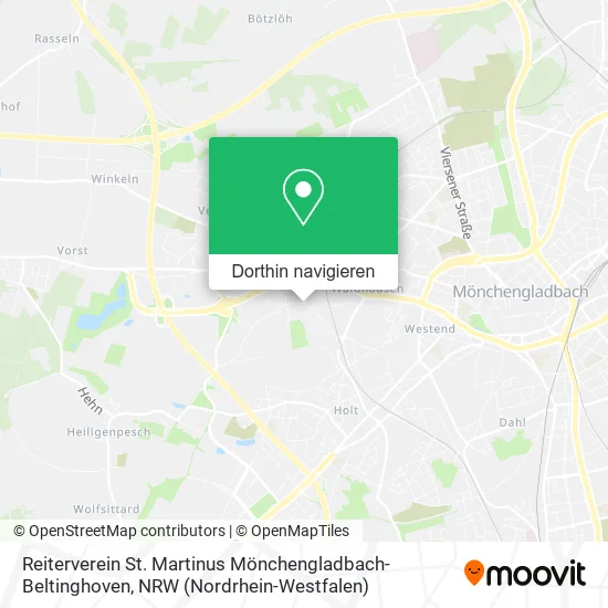 Reiterverein St. Martinus Mönchengladbach-Beltinghoven Karte