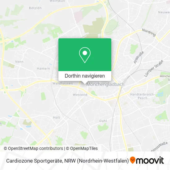 Cardiozone Sportgeräte Karte