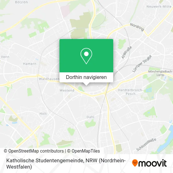Katholische Studentengemeinde Karte