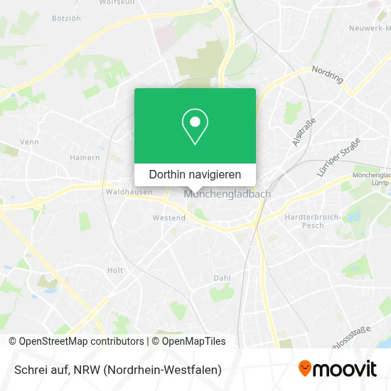Schrei auf Karte