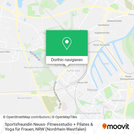 Sportsfreundin Neuss- Fitnessstudio + Pilates & Yoga für Frauen Karte