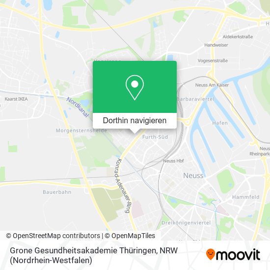 Grone Gesundheitsakademie Thüringen Karte