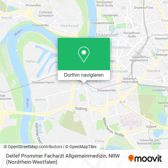 Detlef Prommer Facharzt Allgemeinmedizin Karte