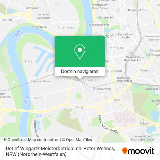 Detlef Wingartz Meisterbetrieb Inh. Peter Wehnes Karte