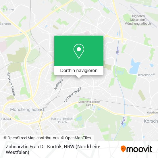Zahnärztin Frau Dr. Kurtok Karte