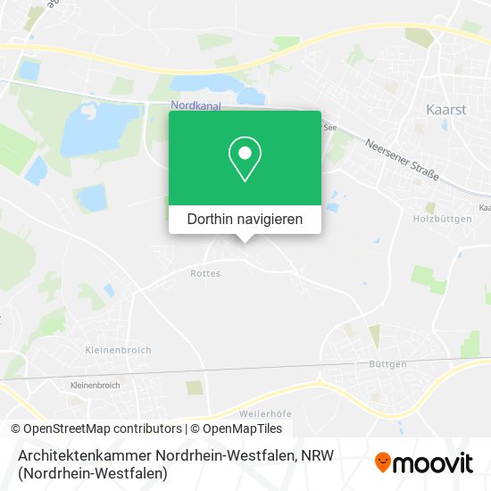 Architektenkammer Nordrhein-Westfalen Karte