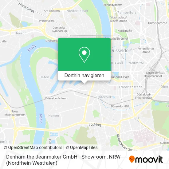 Denham the Jeanmaker GmbH - Showroom Karte