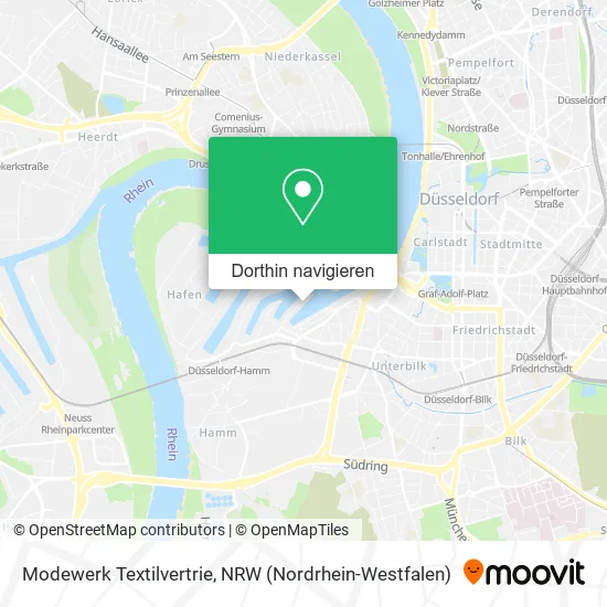 Modewerk Textilvertrie Karte