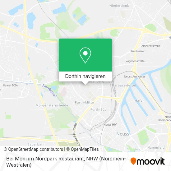 Bei Moni im Nordpark Restaurant Karte
