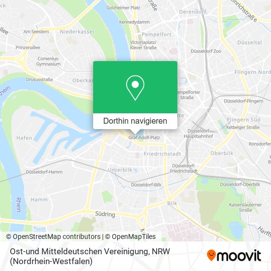 Ost-und Mitteldeutschen Vereinigung Karte