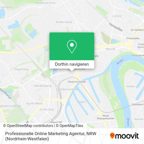 Professionelle Online Marketing Agentur Karte