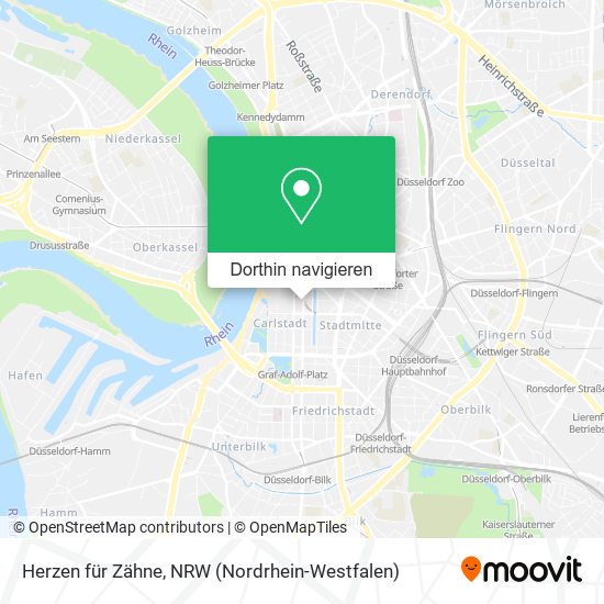 Herzen für Zähne Karte