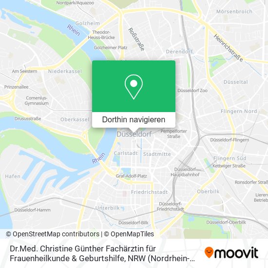 Dr.Med. Christine Günther Fachärztin für Frauenheilkunde & Geburtshilfe Karte