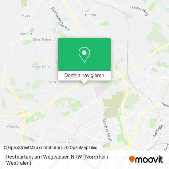 Restaurtant am Wegweiser Karte