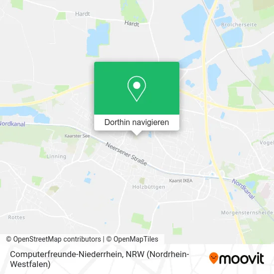 Computerfreunde-Niederrhein Karte