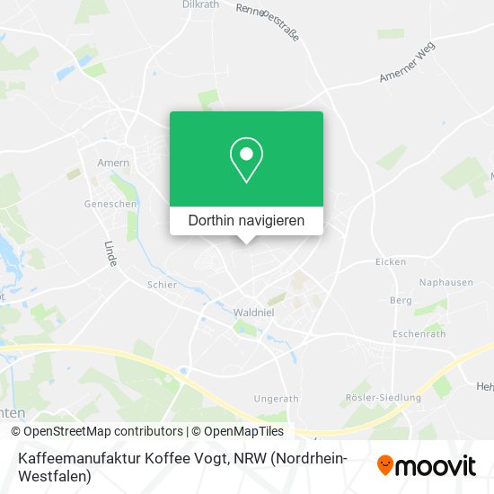 Kaffeemanufaktur Koffee Vogt Karte