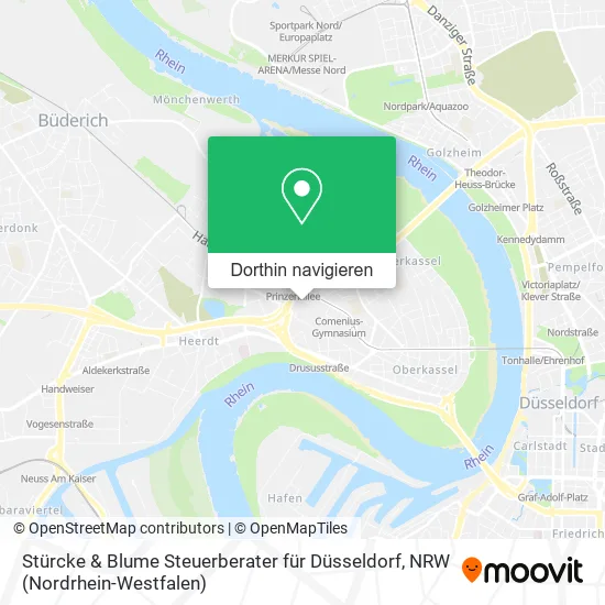 Stürcke & Blume Steuerberater für Düsseldorf Karte