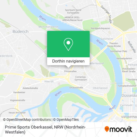 Prime Sports Oberkassel Karte