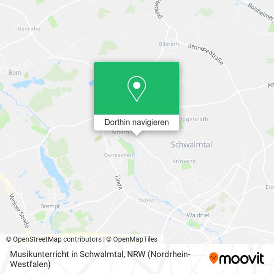 Musikunterricht in Schwalmtal Karte