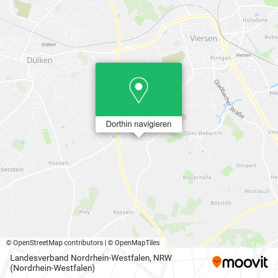 Landesverband Nordrhein-Westfalen Karte