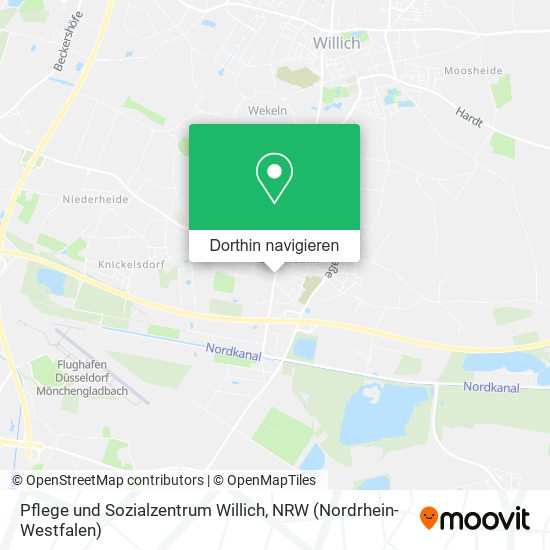 Pflege und Sozialzentrum Willich Karte