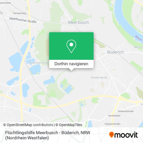 Flüchtlingshilfe Meerbusch - Büderich Karte