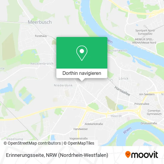 Erinnerungsseite Karte