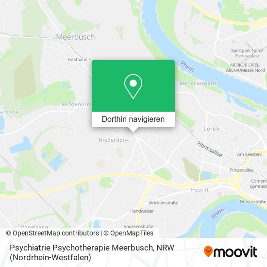 Psychiatrie Psychotherapie Meerbusch Karte