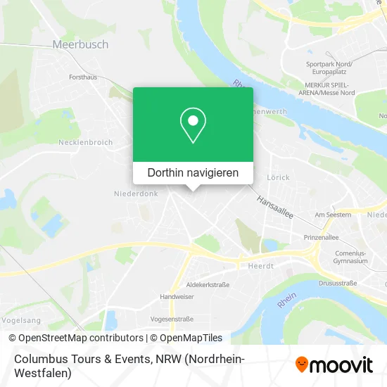 Columbus Tours & Events Karte