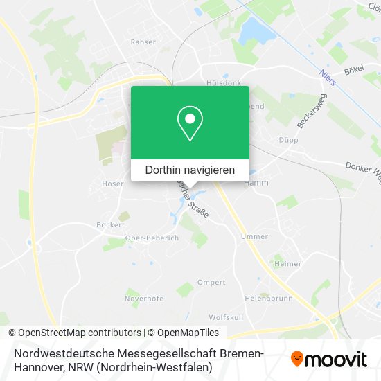 Nordwestdeutsche Messegesellschaft Bremen-Hannover Karte