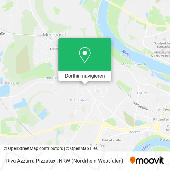 Riva Azzurra Pizzataxi Karte