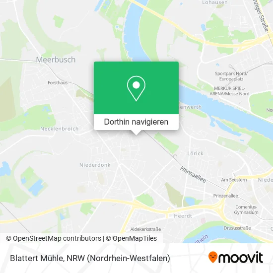 Blattert Mühle Karte