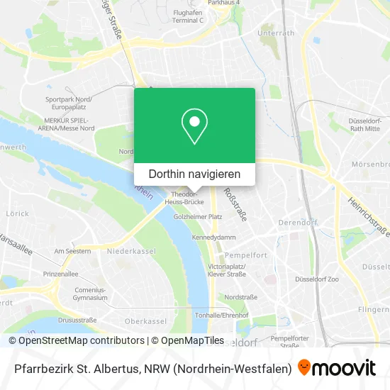 Pfarrbezirk St. Albertus Karte