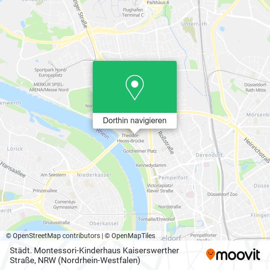 Städt. Montessori-Kinderhaus Kaiserswerther Straße Karte